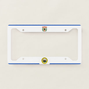 West Virginia flag-seal License Plate Frame