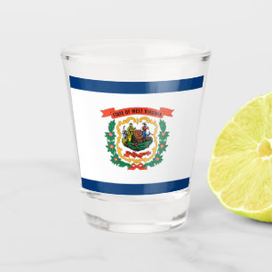 West Virginia flag  Shot Glass