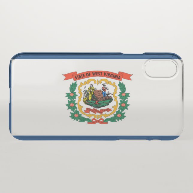 West Virginia flag Uncommon iPhone Case (Back (Horizontal))