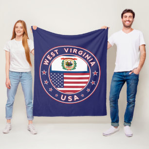 West Virginia Fleece Blanket
