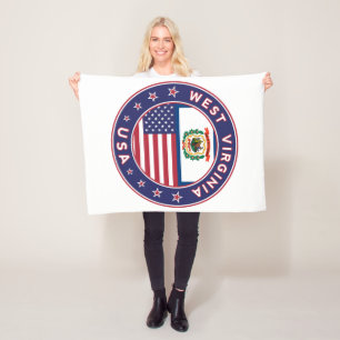 West Virginia Fleece Blanket