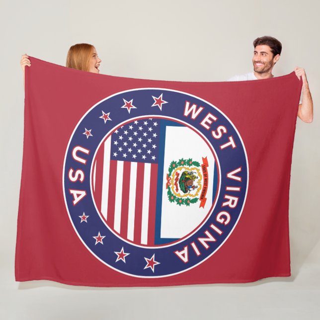 West Virginia Fleece Blanket (In Situ)
