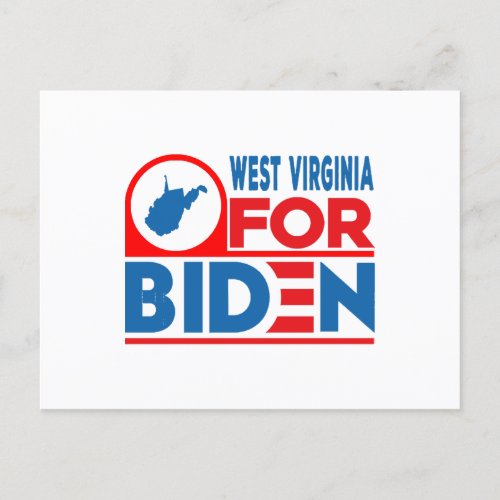 WEST VIRGINIA For Biden Holiday Postcard