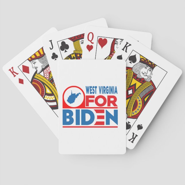 WEST VIRGINIA For Biden Poker Cards (Back)