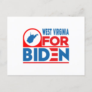 WEST VIRGINIA For Biden Postcard