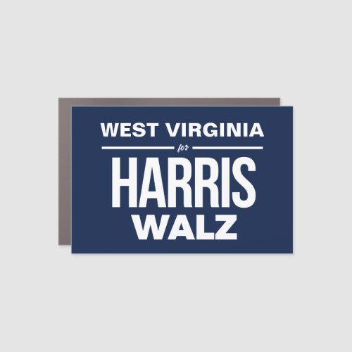 West Virginia for Harris Walz Car Magnet