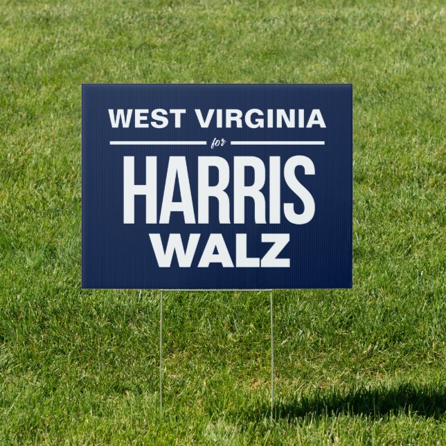West Virginia for Harris Walz Sign (Insitu)