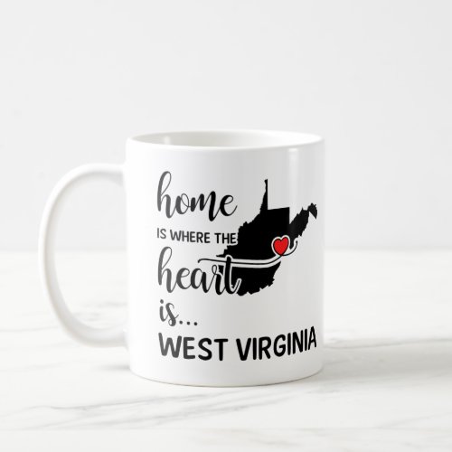 West Virginia home is where the heart is Coffee Mug