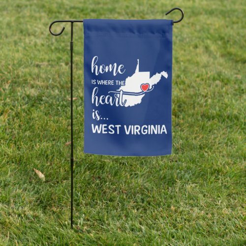 West Virginia home is where the heart is Garden Flag
