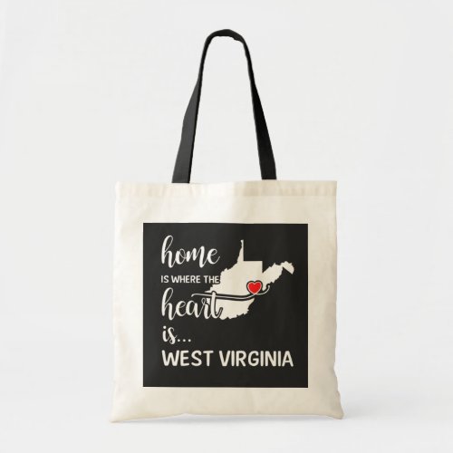 West Virginia home is where the heart is Tote Bag