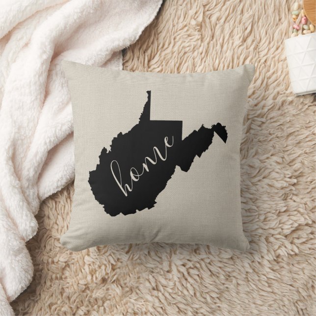 West Virginia Home State Throw Pillow (Blanket)