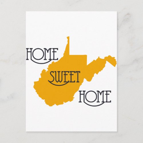 West Virginia Home Sweet Home by US Custom Ink Postcard