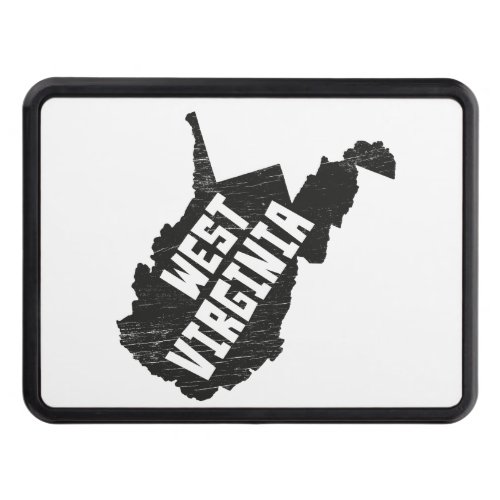 West Virginia Home Vintage Distressed Map Hitch Cover