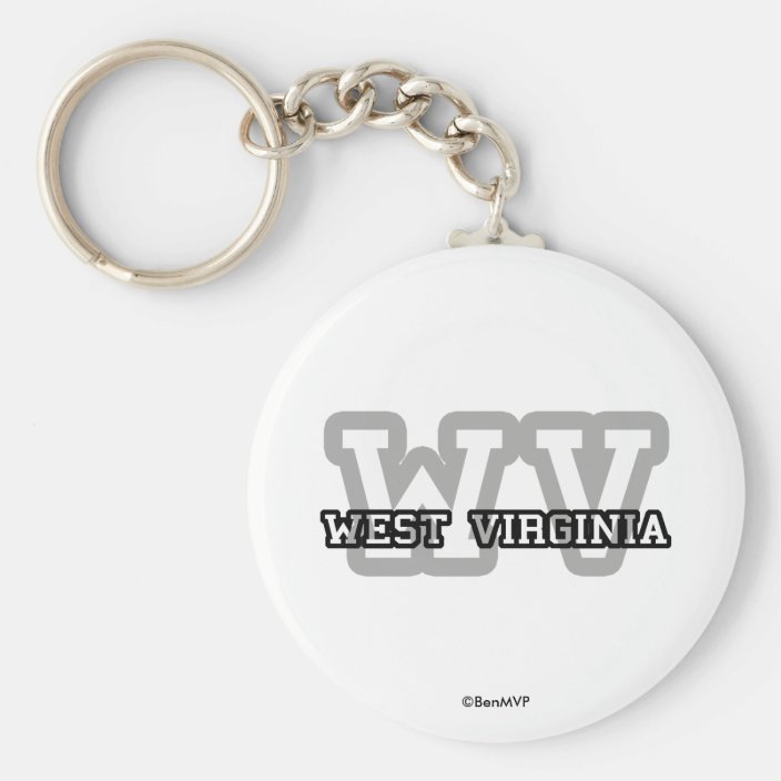 West Virginia Key Chain