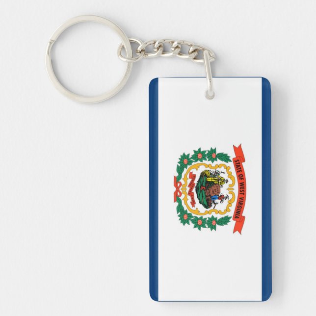 West Virginia Keychain (Front)