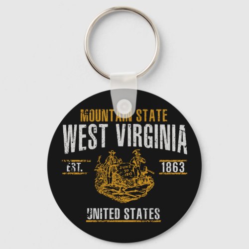 West Virginia Keychain