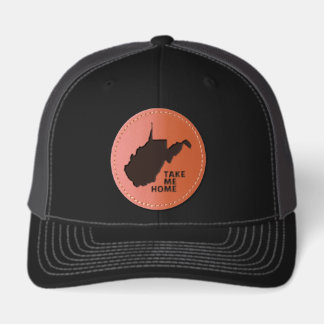 West Virginia Leather Patch Hat