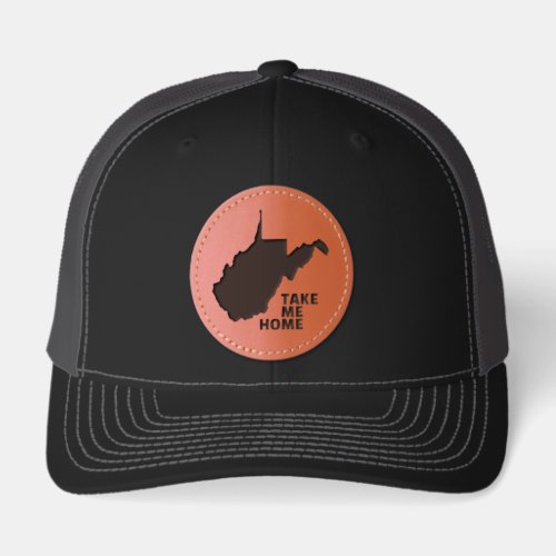 West Virginia Leather Patch Hat
