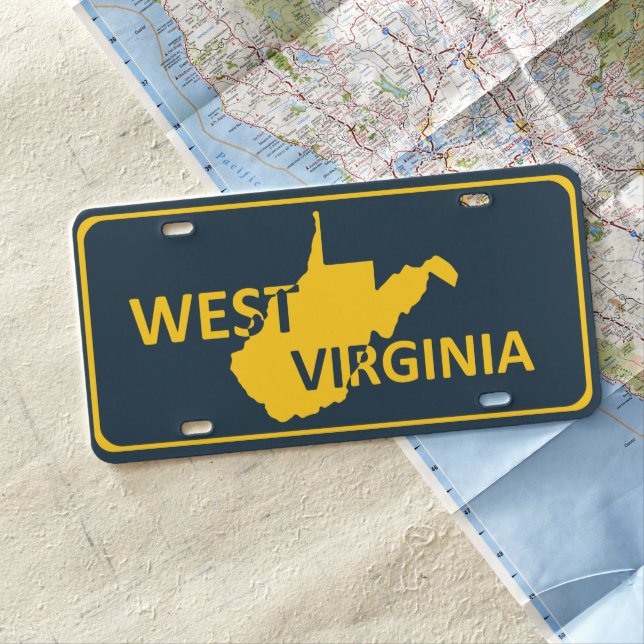 West Virginia License Plate (In Situ)