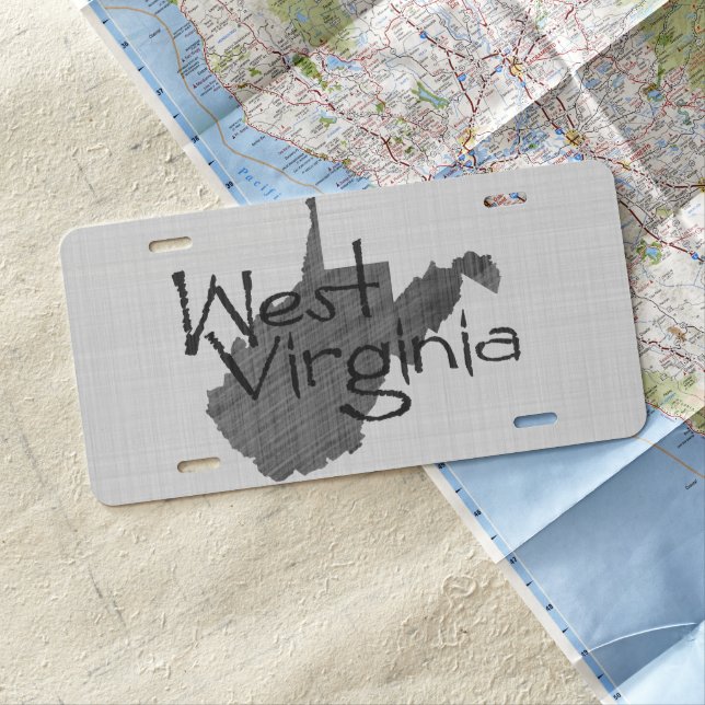 West Virginia License Plate (In Situ)