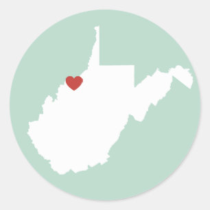 West Virginia Love - Customizable Sticker