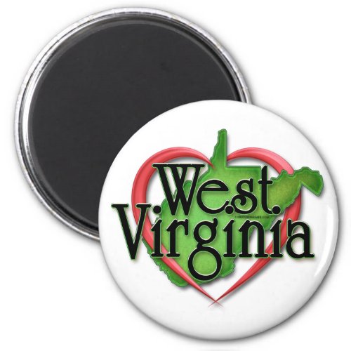 West Virginia Love Hug Magnet