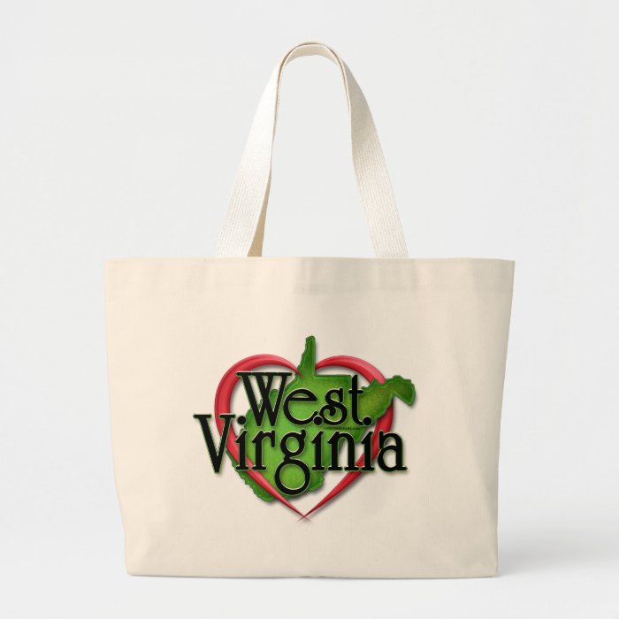 West Virginia Love Hug Tote Bags