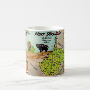West Virginia Map Mug