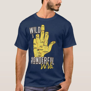 West Virginia Map WV Middle Finger Funny WV T-Shirt