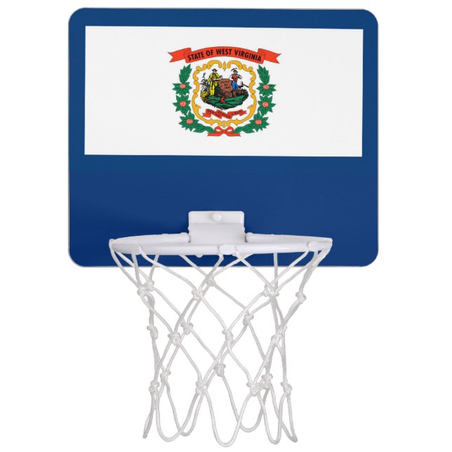 West Virginia Mini Basketball Hoop (Front)