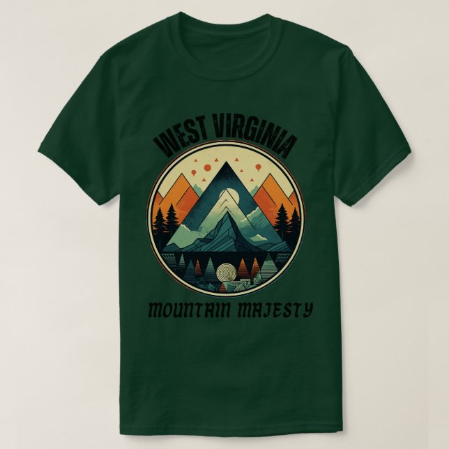 West Virginia Mountain Majesty 3 T-Shirt (Design Front)