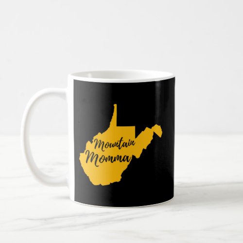 West Virginia Mountain Momma State Map Home Coffee Mug