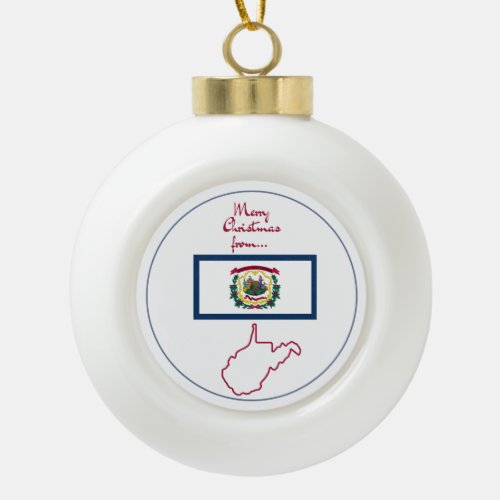 West Virginia _ Mountain State Cheer Ornament