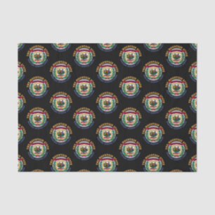 WEST VIRGINIA MOUNTAIN STATE FLAG TISSUE PAPER