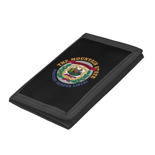 WEST VIRGINIA MOUNTAIN STATE FLAG TRIFOLD WALLET