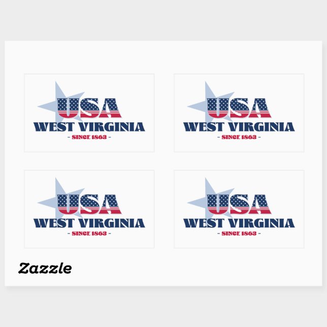 West Virginia My Home State Sticker (Sheet)