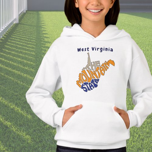 West Virginia Nickname Word Art Hoodie