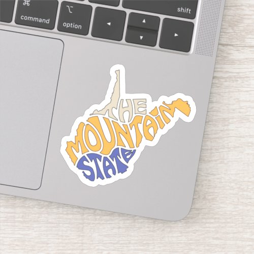 West Virginia Nickname Word Art Sticker