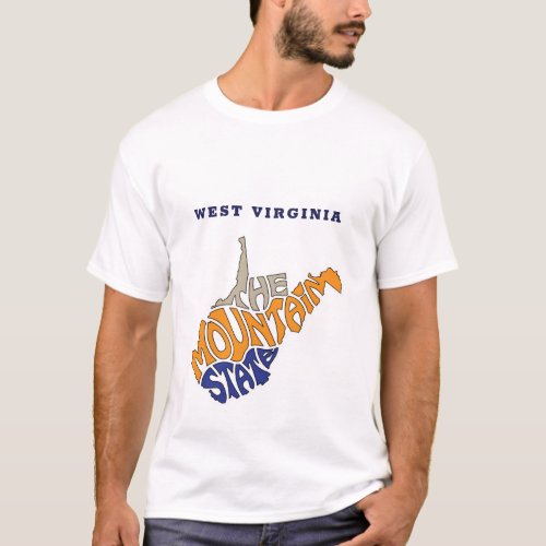 West Virginia Nickname Word Art T_Shirt