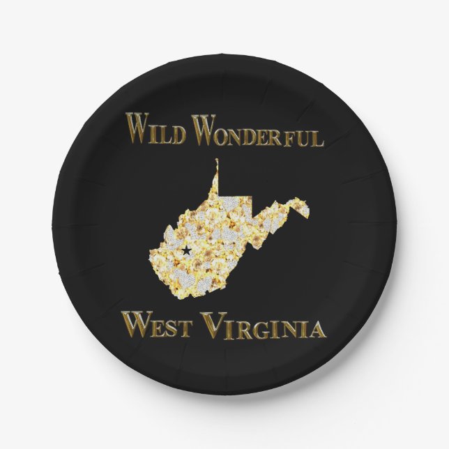 WEST VIRGINIA   PAPER PLATES (Front)