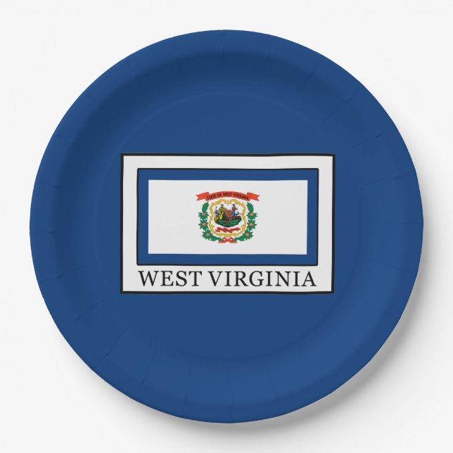 West Virginia Paper Plates (Front)