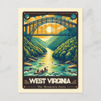 West Virginia | Patriotic Spirit Vintage Postcard