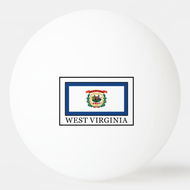 West Virginia Ping-Pong Ball (Front)