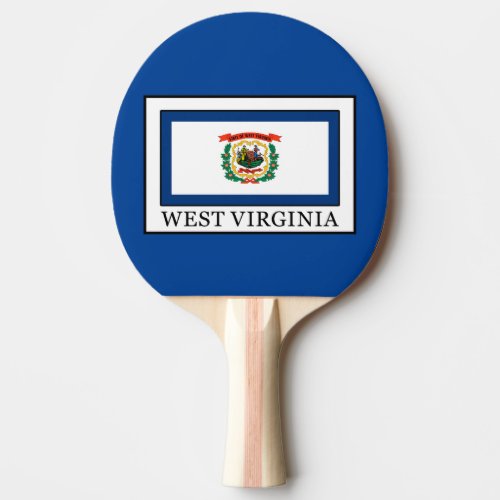 West Virginia Ping Pong Paddle