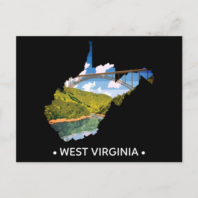 West Virginia Postcard (Front)