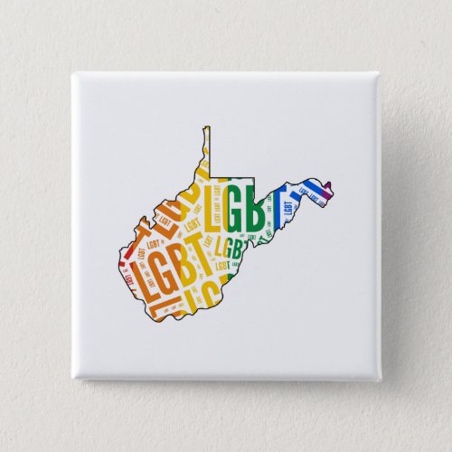 WEST VIRGINIA PRIDE PINBACK BUTTON