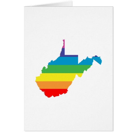 west virginia rainbow cards (Front)