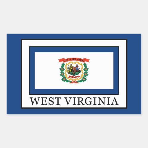 West Virginia Rectangular Sticker