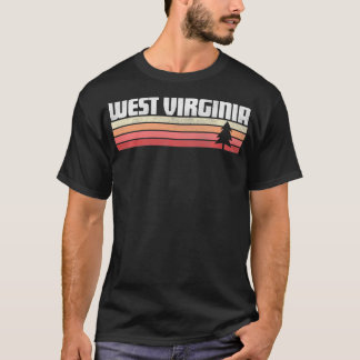 West Virginia Retro Style Vintage 70s 80s 90s Gif T-Shirt