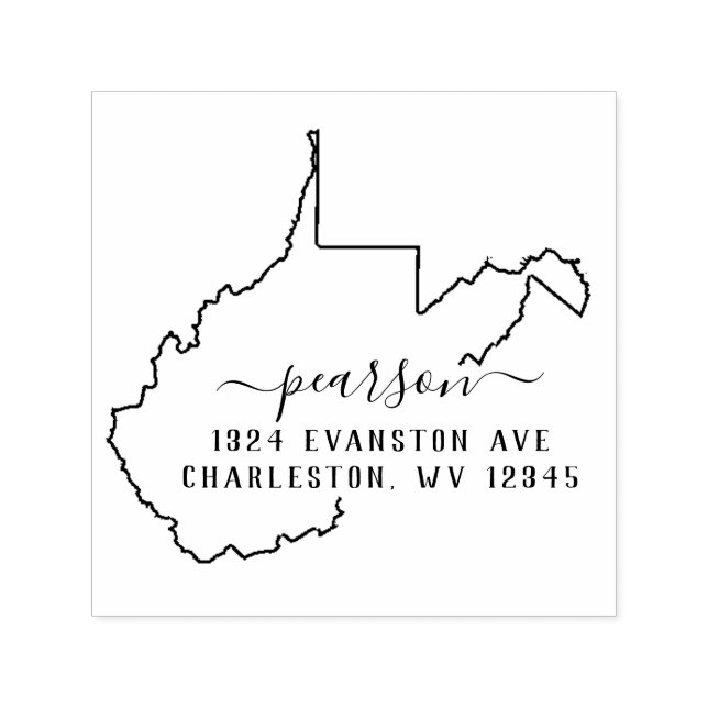 West Virginia Return Address Stamp Self-Inking (Design)